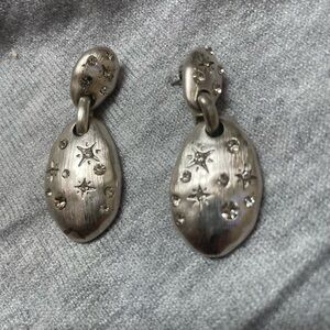 Chico's Silver Starry Earrings